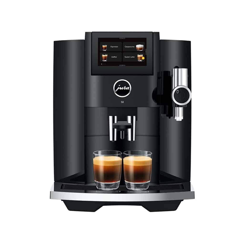 Jura S8 Piano Black Frontansicht